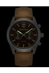 TIMBERLAND Northbridge Dual Time Brown Leather Strap