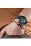 TIMBERLAND Northbridge Dual Time Green Leather Strap