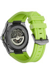 D1 MILANO Skeleton Automatic Light Green Rubber Strap