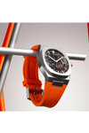 D1 MILANO Skeleton Automatic Orange Rubber Strap