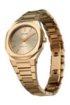 D1 MILANO Ultra Thin Gold Stainless Steel Bracelet