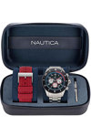 NAUTICA One Chronograph Silver Stainless Steel Bracelet Gift Set