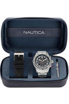 NAUTICA NST Chronograph Silver Stainless Steel Bracelet Gift Set