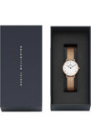 DANIEL WELLINGTON Petite Roman Numerals Rose Gold Stainless Steel Bracelet 28mm