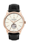 LUCIEN ROCHAT Iconic Automatic Black Leather Strap