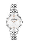 LUCIEN ROCHAT Charme Diamonds Silver Stainless Steel Bracelet