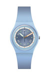 SWATCH Power of Nature Frozen Waterfall Light Blue Silicone Strap