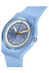 SWATCH Power of Nature Frozen Waterfall Light Blue Silicone Strap