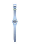 SWATCH Power of Nature Frozen Waterfall Light Blue Silicone Strap