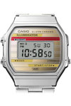 CASIO Vintage Chronograph Silver Stainless Steel Bracelet