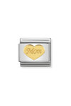 Link NOMINATION Family 'Mom' made of Stainless Steel and 18ct Gold