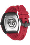 PHILIPP PLEIN The Skeleton Automatic Red Silicone Strap