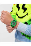 PHILIPP PLEIN The Skeleton Automatic Light Green Silicone Strap