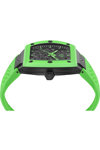 PHILIPP PLEIN The Skeleton Automatic Light Green Silicone Strap