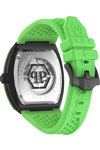 PHILIPP PLEIN The Skeleton Automatic Light Green Silicone Strap