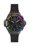 PHILIPP PLEIN Royal Crystals Chronograph Black Silicone Strap