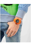 PHILIPP PLEIN The Skull Scuba Duba Edition Orange Plastic Strap