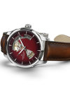 HAMILTON Jazzmaster Open Heart Automatic Brown Leather Strap