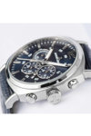 Jacques LEMANS Lugano Chronograph Blue Leather Strap