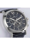 Jacques LEMANS Lugano Chronograph Blue Leather Strap