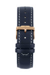 Jacques LEMANS Eco Power Solar Chronograph Blue AppleSkin Leather Strap