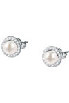 MORELLATO Perla Sterling Silver Earrings with Pearls and Zircons