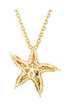 SWAROVSKI Gold Tone Idyllia Pendant Starfish