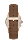 BEVERLY HILLS POLO CLUB Dual Time Brown Leather Strap