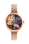 TED BAKER Ammy Floral Rose Gold Stainless Steel Bracelet