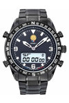 PATROUILLE DE FRANCE Athos 1 Dual Time Chronograph Grey Stainless Steel Bracelet