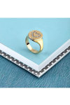 LA PETITE STORY Stainess Steel Ring with Crystals (No 10)