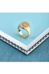 LA PETITE STORY Stainess Steel Ring with Crystals (No 16)