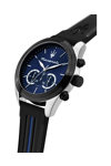 MASERATI Traguardo Chronograph Black Rubber Strap