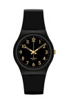 SWATCH Classic Golden Tac Black Biosourced Strap