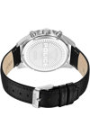 POLICE Chester Dual Time Black Leather Strap