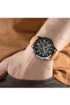 TIMBERLAND Managate Dual Time Brown Leather Strap