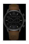 TIMBERLAND Managate Dual Time Brown Leather Strap