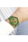 OOZOO Timepieces Green Leather Strap