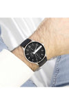 OOZOO Timepieces Black Leather Strap