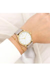 OOZOO Timepieces Beige Leather Strap