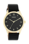 OOZOO Timepieces Black Leather Strap