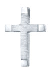 14ct White Gold Baptism Cross by TRIANTOS