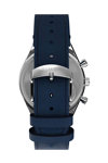 Q Timex Tachymeter Blue Leather Strap