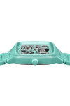 RADO True Square Diamonds Automatic Open Heart Turquoise Ceramic Bracelet (R27176712)