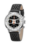 LIP Rallye Meca Chronograph Black Leather Strap