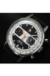 LIP Rallye Meca Chronograph Black Leather Strap