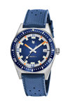 LIP Nautic 3 Automatic Blue Synthetic Strap