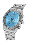 SWATCH Irony That'S So Peachy Chronograph Silver Stainless Steel Bracelet