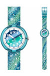 FLIK FLAK Organized Chaos Frozen Rainbow Multicolor Plastic Strap