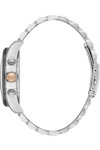 BEVERLY HILLS POLO CLUB Dual Time Silver Stainless Steel Bracelet